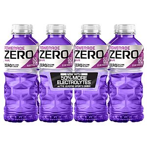 8-Pk 20-Oz POWERADE ZERO Sports Drink (Grape) $3.30 w/ S&S