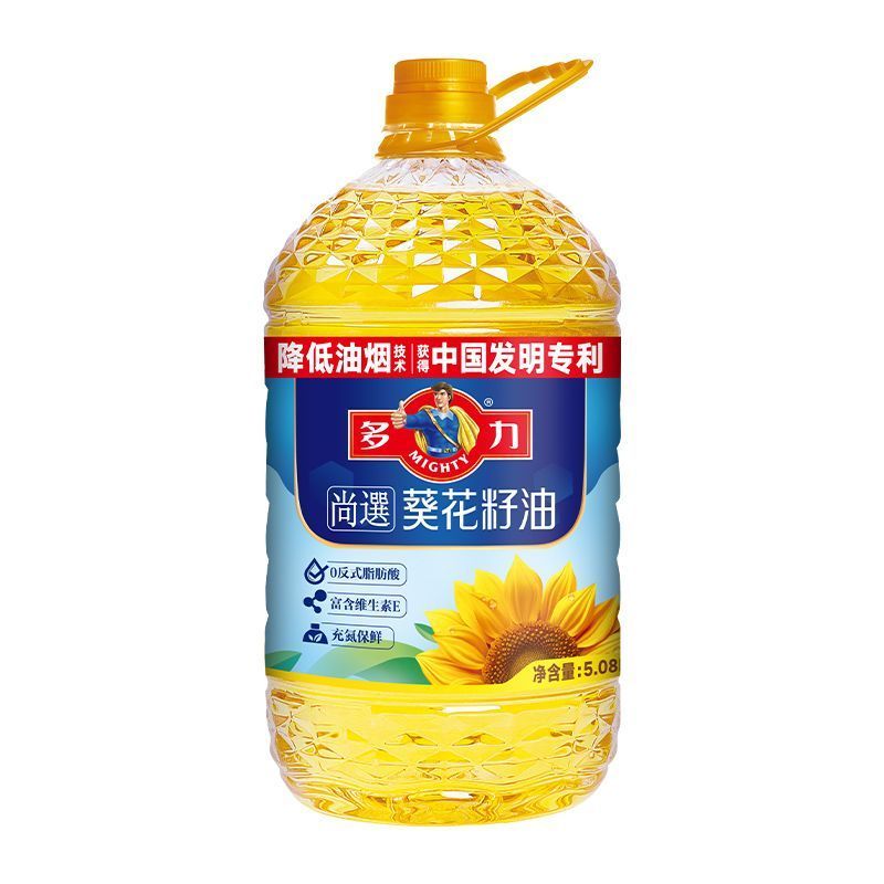 多力 尚选葵花籽油5.08L家用桶装食用油