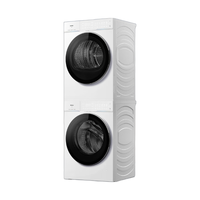 海尔 云溪4.0 Pro系列 XQG100-BLEG75DWU1+GA100-STQ75DWU1 双擎热泵式洗烘套装 10KG 冰雪白