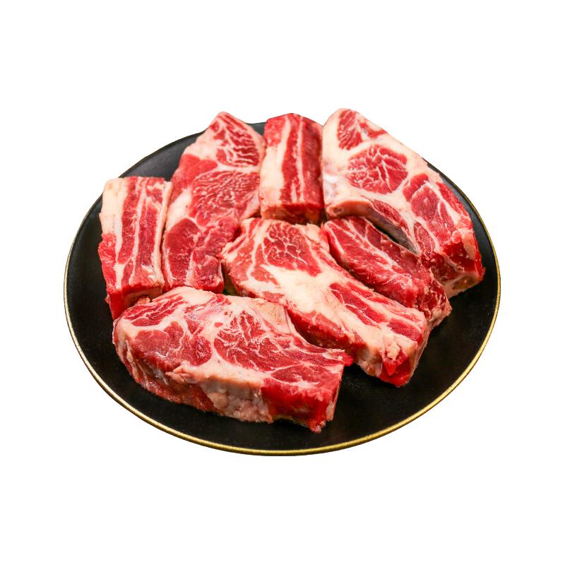 趣尝鲜 原切带骨牛肋排 2kg