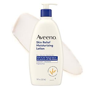 18-oz Aveeno Skin Relief Moisturizing Lotion (Fragrance-Free) $5.50 w/ S&S