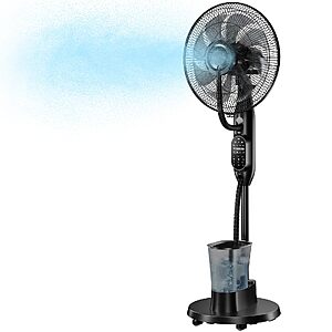 Etunsia 35dB Oscillating Misting Standing Fan w/ 3 Misting Modes & 9 Speeds $60 + Free S&H