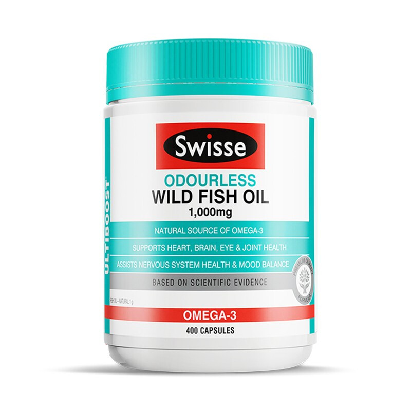 斯维诗 omega-3 无腥味高浓度野生鱼油胶囊 400粒 保税区直发