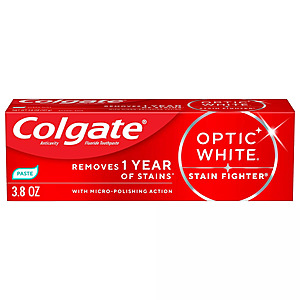 Colgate Toothpaste: 3.8oz Optic White + 3oz Optic White + 5.1oz Total + $5 GC $9.45 + Free Pickup