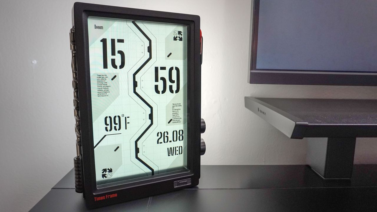 I added this transparent smart display to my desk — and it gives me the info I need without distractions