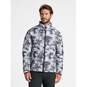 Ozark Trail Men's Puffer Jacket (Black Tie Dye, Limited Sizes) $11.25