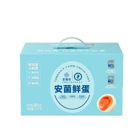 圣迪乐村 鲜鸡蛋 30枚 1.5kg 礼盒装