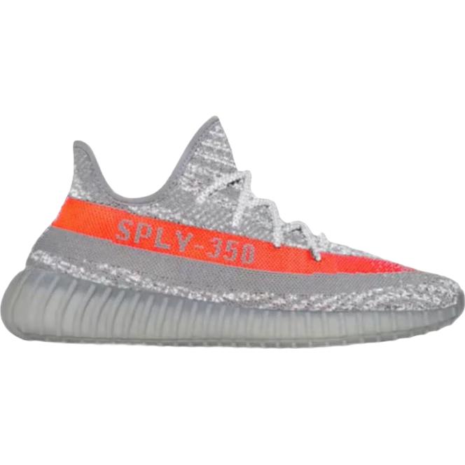 阿迪达斯 三叶草Yeezy350v2女鞋灰橙椰子休闲鞋GW1229UK4.5码37