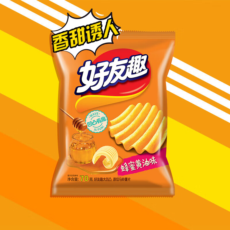 好丽友 好有趣 薯片 蜂蜜黄油味 75g