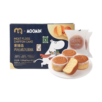 PLUS会员：麦臻选 X MOOMIN 肉松戚风蛋糕 1.02kg 38.69元（需买4件，需用券）