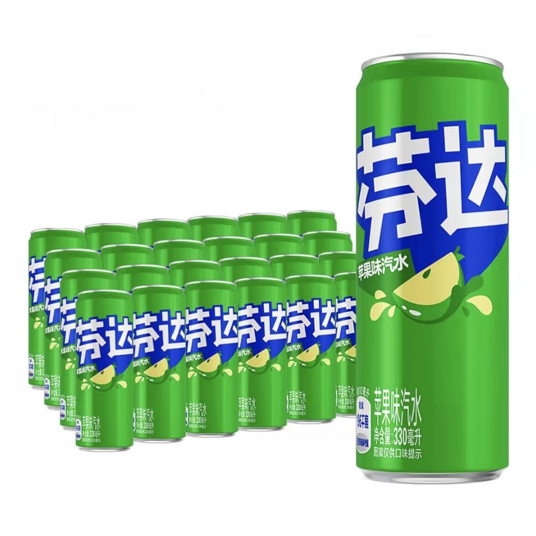 可口可乐 芬达苹果味330ml*24罐