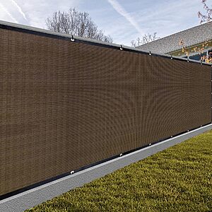 6' x 20' Sunny Guard Heavy Duty HDPE Privacy Fence Screen $11.75