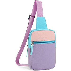 Cotmcor Girls' Colorblock Crossbody Sling Bag w/ Adjustable Strap (Various) from $6.50