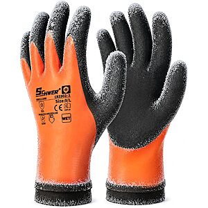 1-Pair Schwer 100% Waterproof Latex Coated Winter Work Gloves (M, L or XXL) $3 w/ S&S