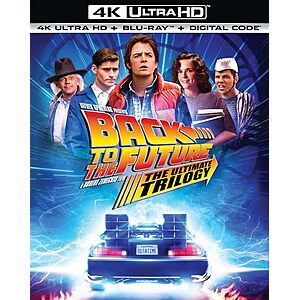 Back to the Future: The Ultimate Trilogy (4K Ultra HD + Blu-ray + Digital) $30