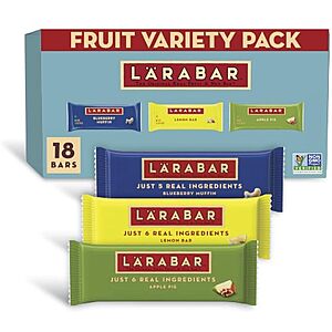 Prime Members: 18-Ct 1.6-Oz Larabar Fruit & Nut Bars Variety Pack $8.25 w/ S&S + Free S&H