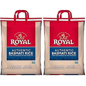2-Pk 15-Lb Authentic Royal Basmati White Rice $27.80 w/ S&S