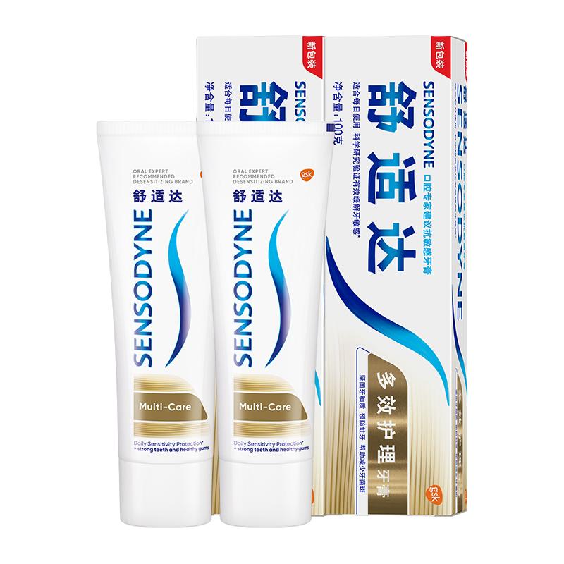 舒适达 基础护理系列 多效护理牙膏100g*2支