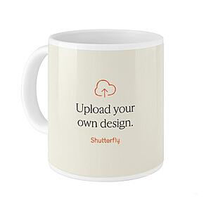 11-Oz White Photo Mugs (Various) $5 + Free S&H