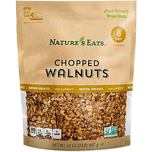32-Oz Nature's Eats Chopped Walnuts $9.35 w/ S&S