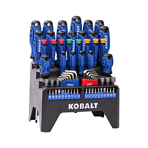 69-Pc Kobalt Pro Grip Magnetic Combo Tip Screwdriver Set w/ Rack $30 + Free S&H
