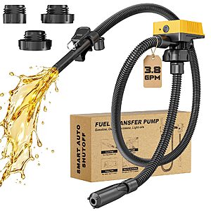 Ecarke Cordless 3.8 GPM Fuel Transfer Pump (DeWalt 20V & Milwaukee 18V Comp.) $38.25 + Free S&H