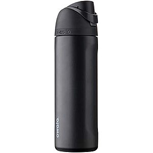 24-Oz Owala FreeSip Insulated Stainless Steel Water Bottles (Very, Very Dark) $22.50 & More