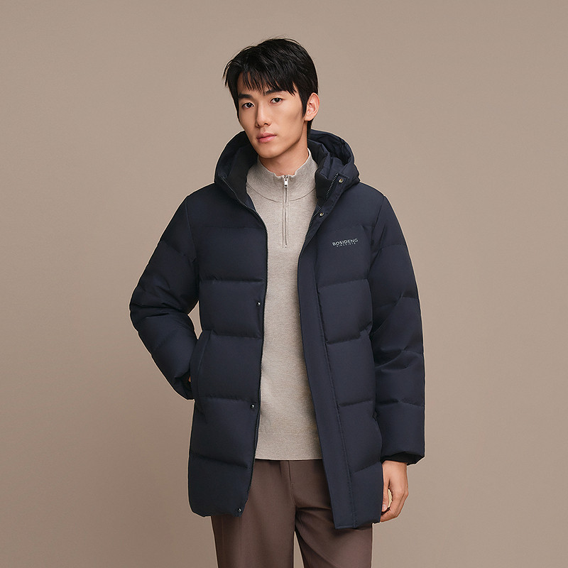 波司登 连帽中长款 男士羽绒服 799元（淘金币可抵5.2元起）