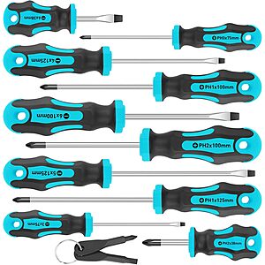 10-Pc Amartisan Magnetic Screwdrivers w/ 2-Pc Multifunction Mini Set (5 Colors) from $8.50