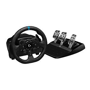 Logitech G923 Racing Wheel w/ Pedals (PS4, PS5, PC) $164.35 + Free S&H