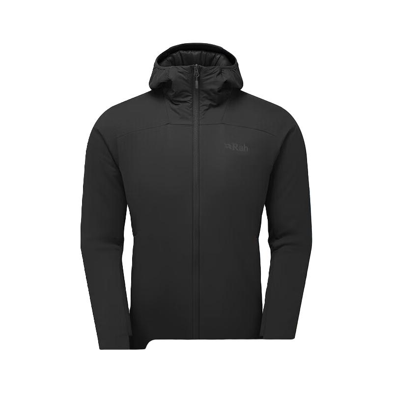 Rab Xenair Alpine户外徒步运动夹克连帽轻量金标P棉服男 QIP-41 黑色