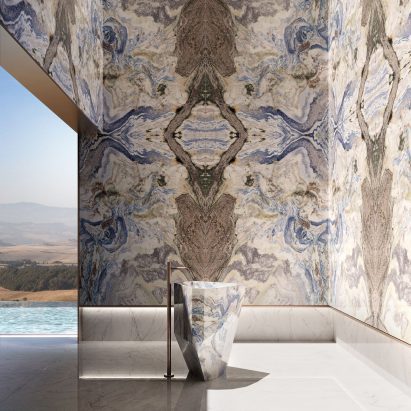 Pangea Blue marble by Antolini