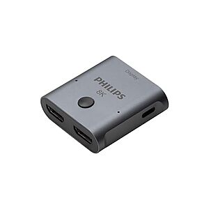 Philips 2 Device HDMI 2.1 Switch Splitter $10 + Free S&H w/ Prime