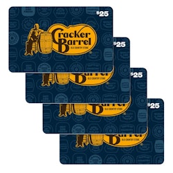 Cracker Barrel Four $25 eGift Cards ($100 Value) for $80 + email delivery