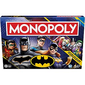 Hasbro Gaming Monopoly DC Batman Edition Board Game $11.50 + Free S&H