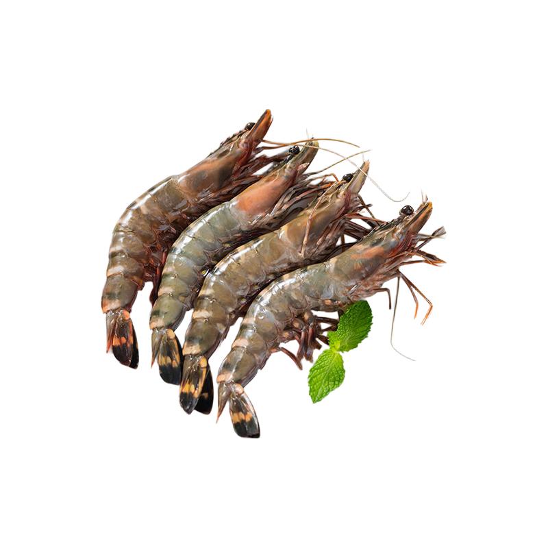 Seamix 鲜冻黑虎虾2kg 大规格21-25只/kg 超大号！