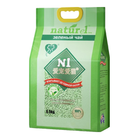N1爱宠爱猫 N1 爱宠爱猫n1绿茶纯豆腐猫砂6.5kg*3包 大包装植物砂升级2.0mm颗粒 可冲厕所