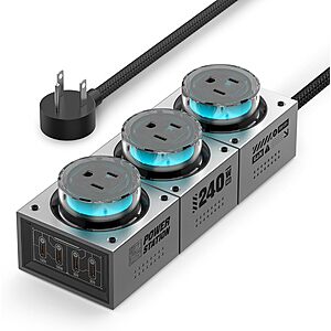 MFish E-Tank 7-in-1 240W GaN Charging Station (3x AC, 4x USB-C) $68.15 + Free S&H