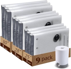 Jumbo Vacuum Storage Bags 9-Pack with Rechargeable Wireless Pump for $11 + free shipping w/ Prime