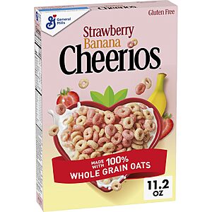 11.2-Oz Cheerios Strawberry Banana Breakfast Cereal $2.40 w/ S&S