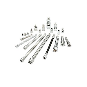 19-Pc Husky 1/4", 3/8" & 1/2" Drive Socket Extension, Adapter & Universal Joint Set $24.95 + Free S&H