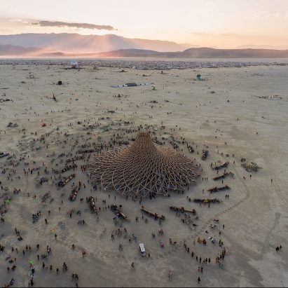 Twelve installations designed by architects at Burning Man over the years