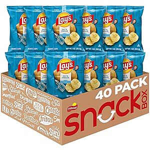 40-Ct 1-Oz Lay's Potato Chips (Salt & Vinegar) $13.30 w/ S&S