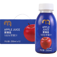 麦臻选 饮料 100%苹果汁 250ml*12