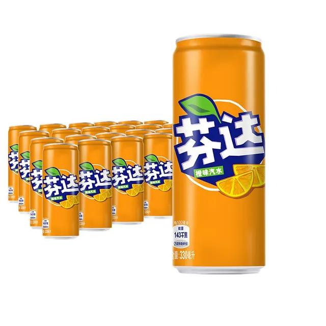 88VIP：芬达 ×万圣节限定罐碳酸饮料橙味汽水包装随机发货 330ml*24罐 27.57元（需买2件，需用券）