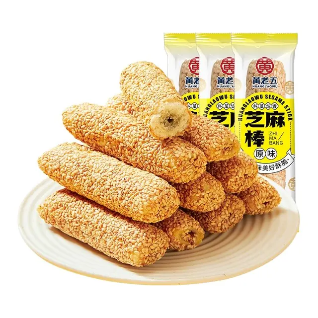 宅家食光：黄老五 芝麻棒 原味芝麻棒 约1000g（40袋） 15.9元（需用券）