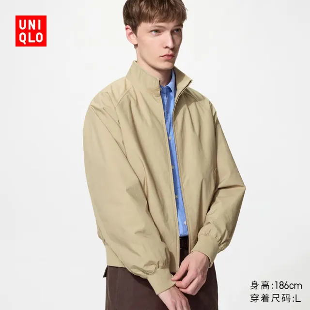 优衣库 哈灵顿茄克男装女装/外套夹克26春夏新款484610 487318 487318/32深米色 L 399元
