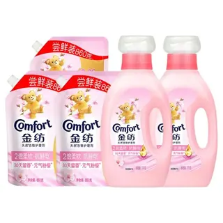 清洁收纳：金纺 敏感肌安心 樱花香衣物香氛柔顺剂9.16斤（4种可选） 30.23元（需用券）
