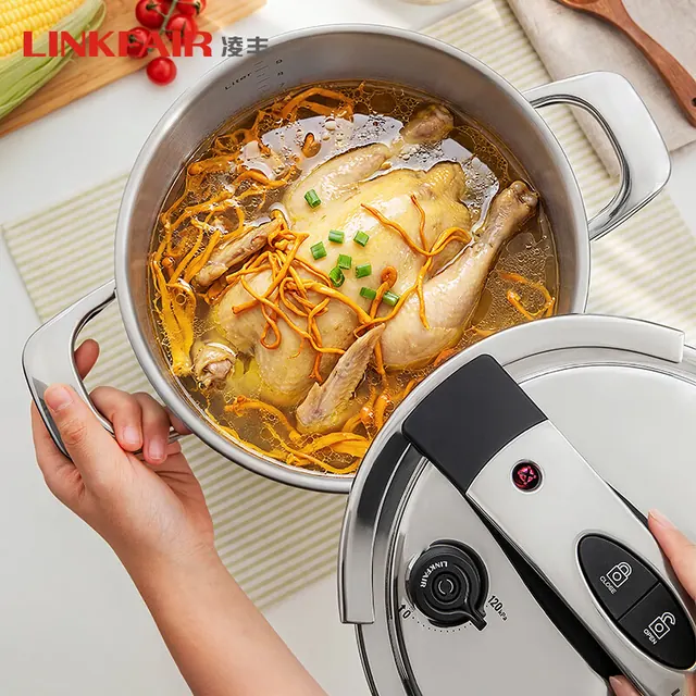 凌丰 防爆高压锅 不锈钢 10L 24cm 极致黑 499.5元