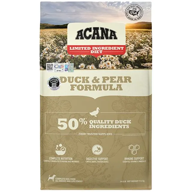 ACANA 爱肯拿 单一来源系列 无谷鸭肉梨全犬全阶段狗粮 235元